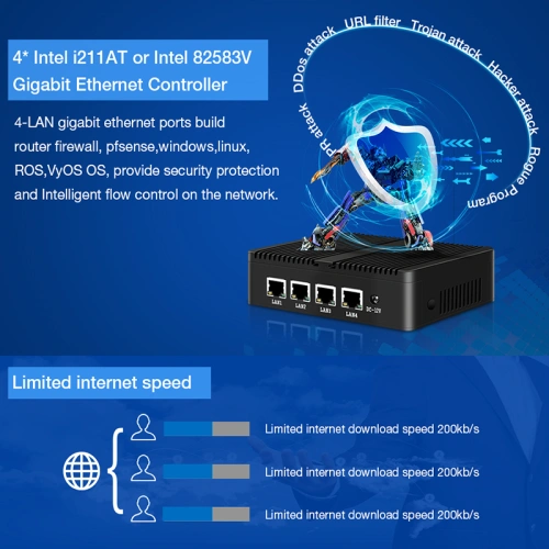 Phần mềm Router 4 LAN Fanless Mini PC - Ảnh 4