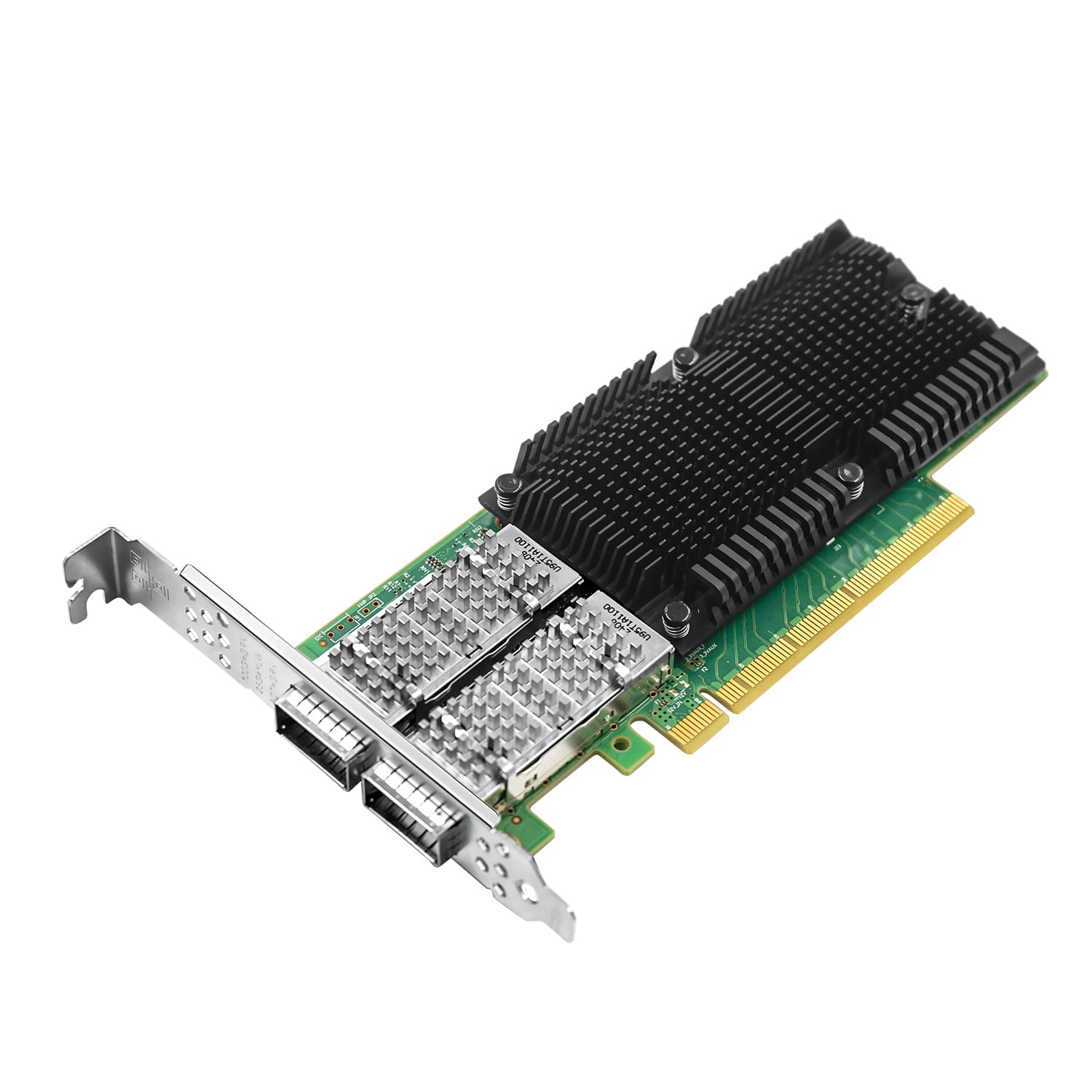 100gbe Network Adapter với mellanox connectX-5 EX chipset, PCIe 4.0×16 Ethernet nic, Dual 100GB qsfp28 infiniband Card mạng