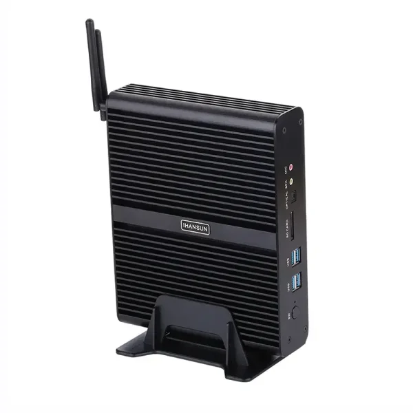 Dòng FMC-BM02 Mini PC không quạt với I7 thế hệ thứ 5~7, 2 x Lan, 2 x HDMI, SIM, Raid - Ảnh 2