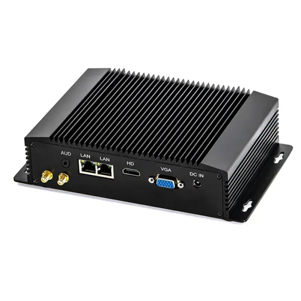 Máy tính công nghiệp không quạt với Celeron J4125, 2 x COM, 2 x RJ45 Dòng IPC-IM10 - Ảnh 3
