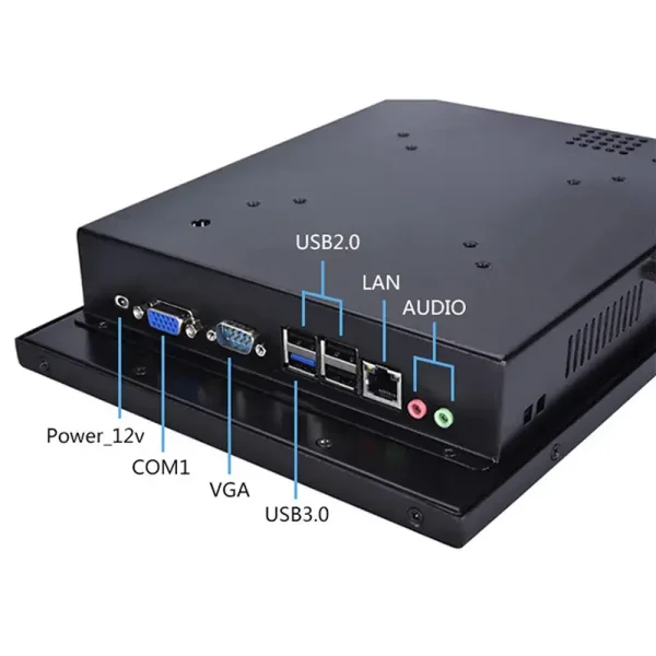 Máy tính công nghiệp màn hình cảm ứng tất cả trong một 10,1 inch, Intel Celeron/ I5/ I7, 4 dây điện trở Dòng TPC-PW12 - Ảnh 3