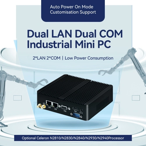 Máy tính công nghiệp không quạt Dual LAN Dual COM - Ảnh 2