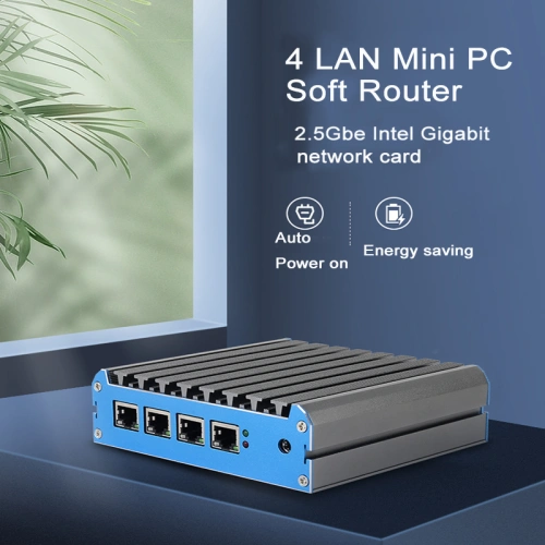 Bộ định tuyến tường lửa Mini Pc Intel Celeron J4125 4LAN - Ảnh 2