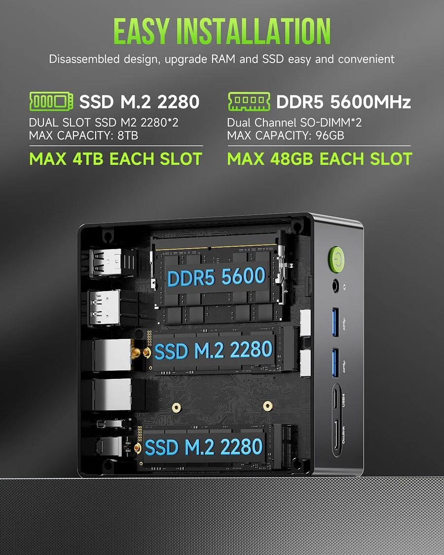 AMD Ryzen™ 9 8945HS — NucBox K11 - Ảnh 2