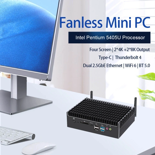 Máy tính mini Intel Pentium 5405U DDR4 có COM - Ảnh 3
