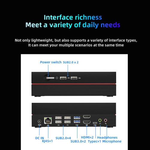 Máy tính mini XCY Intel Core i5/i7 DDR4 - Ảnh 4