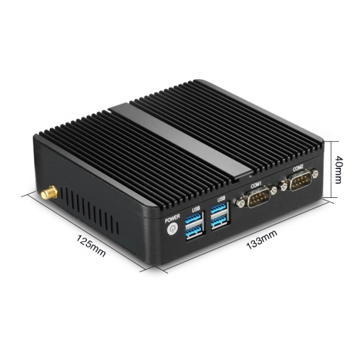 Máy tính mini không quạt J4125 Quad Core Dual Lan - Ảnh 4