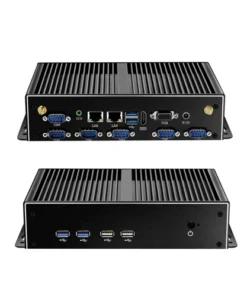 6 RS232 COM Máy tính công nghiệp nhúng mini không quạt