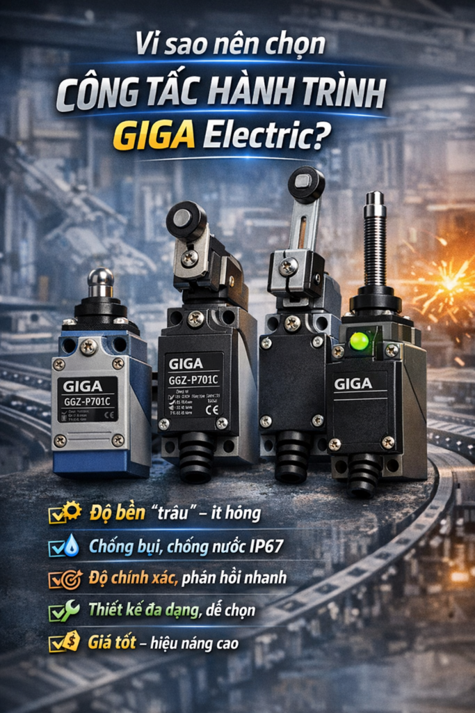 Vì sao nên chọn công tắc hành trình GiGa Electric