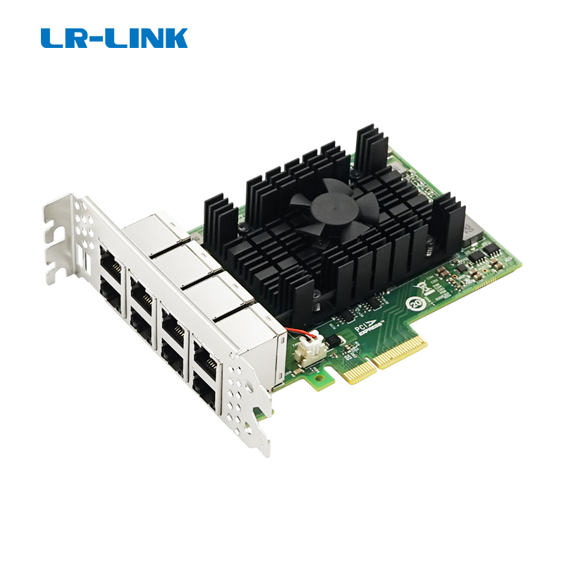 Bộ chuyển đổi Ethernet công nghiệp Gigabit đồng PCIe x4 tám cổng (Intel I350) LRES2008PT