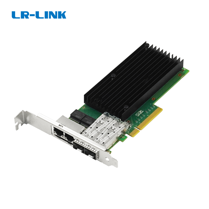 Bộ điều hợp mạng Ethernet lai PCIe x8 Quad-port 10G SFP+ & Copper (Intel X710) LRES4005TF-2S2T