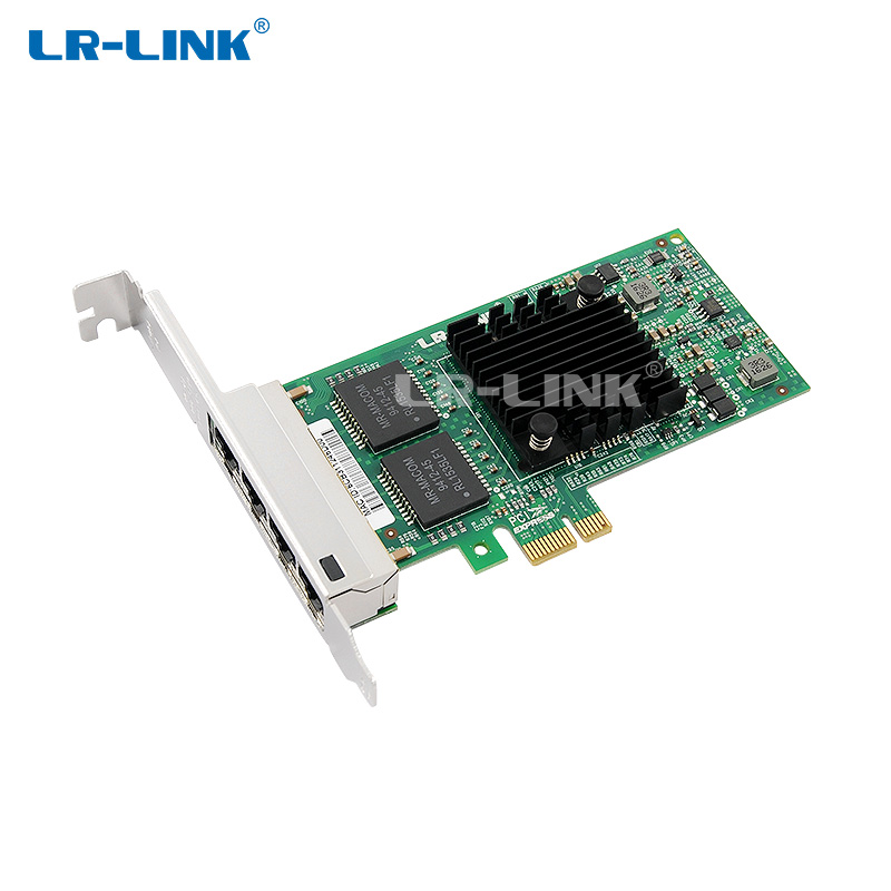 Bộ điều hợp mạng Gigabit đồng PCIe x1 Quad-port với Intel I350 (4 x RJ45) LREC9224PT