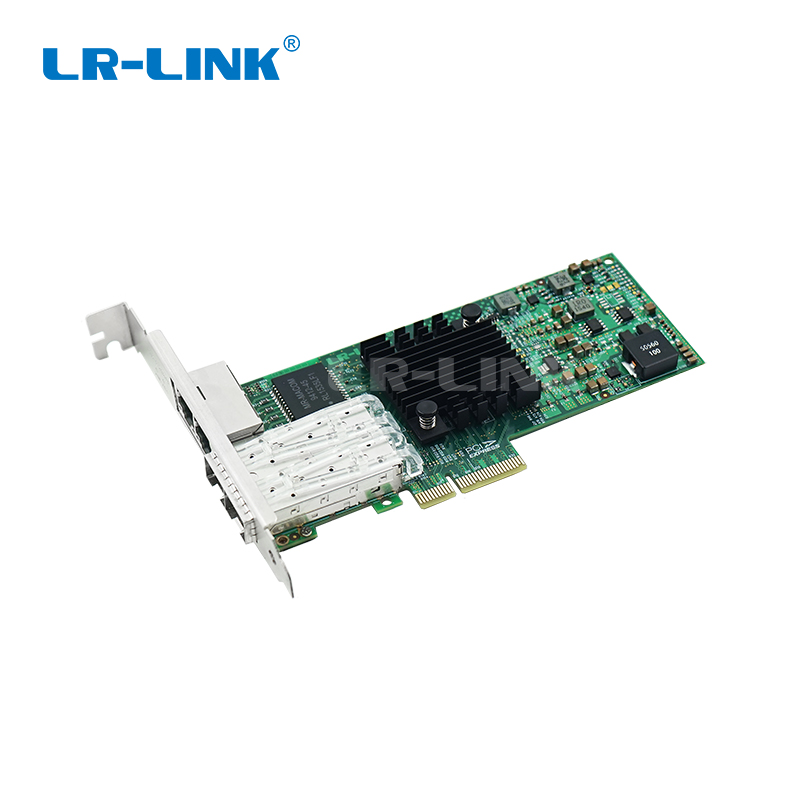 Bộ điều hợp mạng Gigabit Ethernet PCIe x4 Dual-Fiber & Dual-Copper (Cơ sở Intel I350) LREC9714TF-2T2S