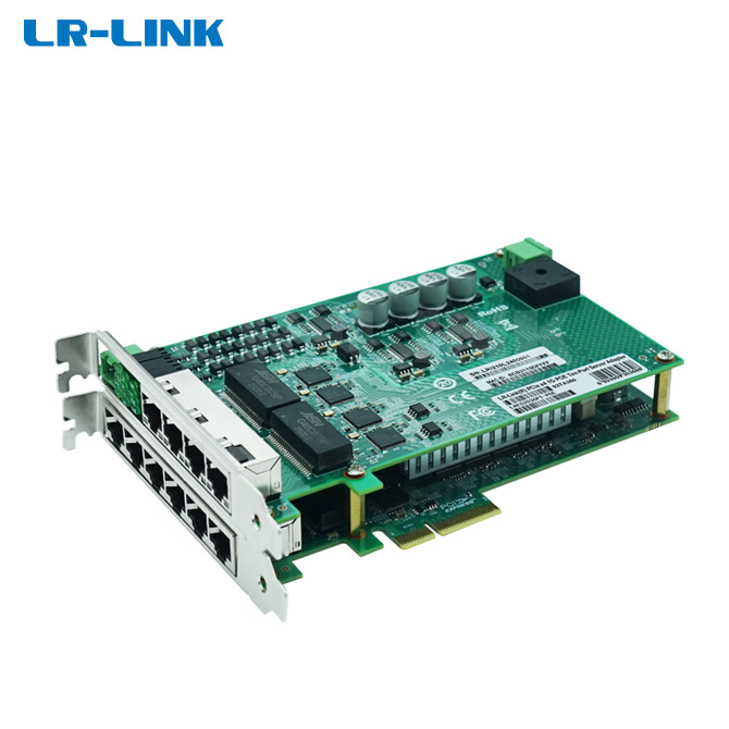 Thẻ PCIe x4 PoE+ Gigabit Vision Frame Grabber 10 cổng (Intel I210) LRES2036PT-POE