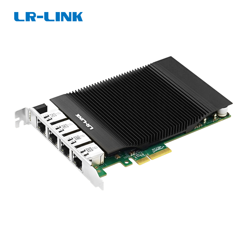 Thẻ PCIe x4 Quad-port POE+ 2.5G Vision Framer Grabber (Dựa trên Intel I226) LRES2058PT-POE
