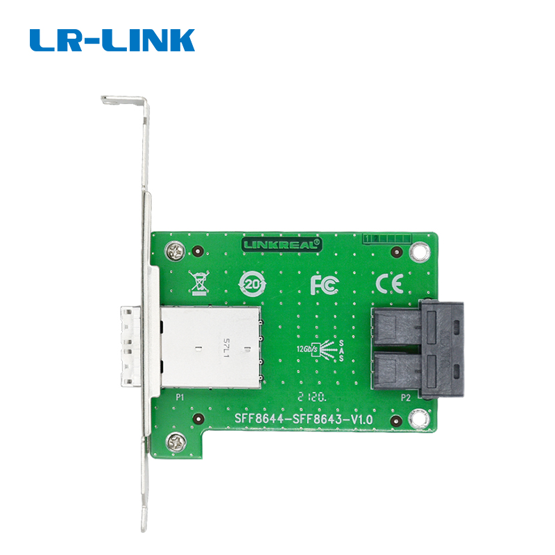 Thẻ mở rộng LRFC4622 12G 2 cổng SFF-8644 sang SFF-8643 LRFC4622