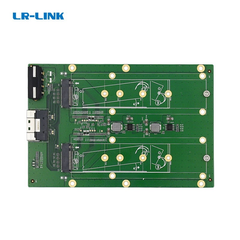 Thẻ chuyển đổi LRFCF512 SFF-8654 sang 2 cổng M.2 M Key NVMe