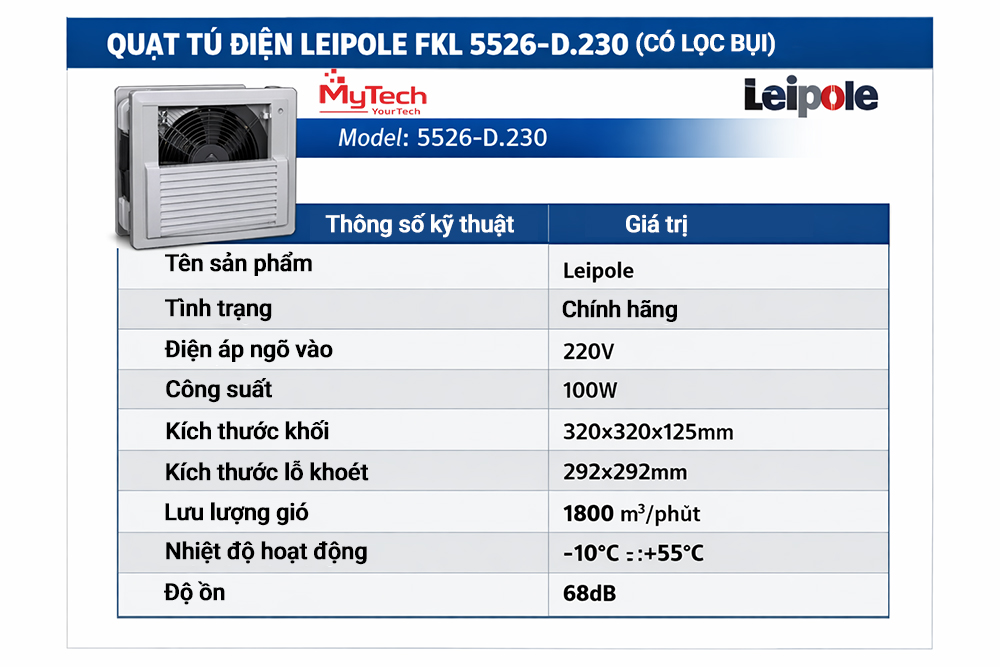 Thông số kỹ thuật của sản phẩm