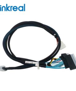PCIe 4.0 SlimSAS 8i (SFF-8654) to Two U.2 SFF-8639 Cable