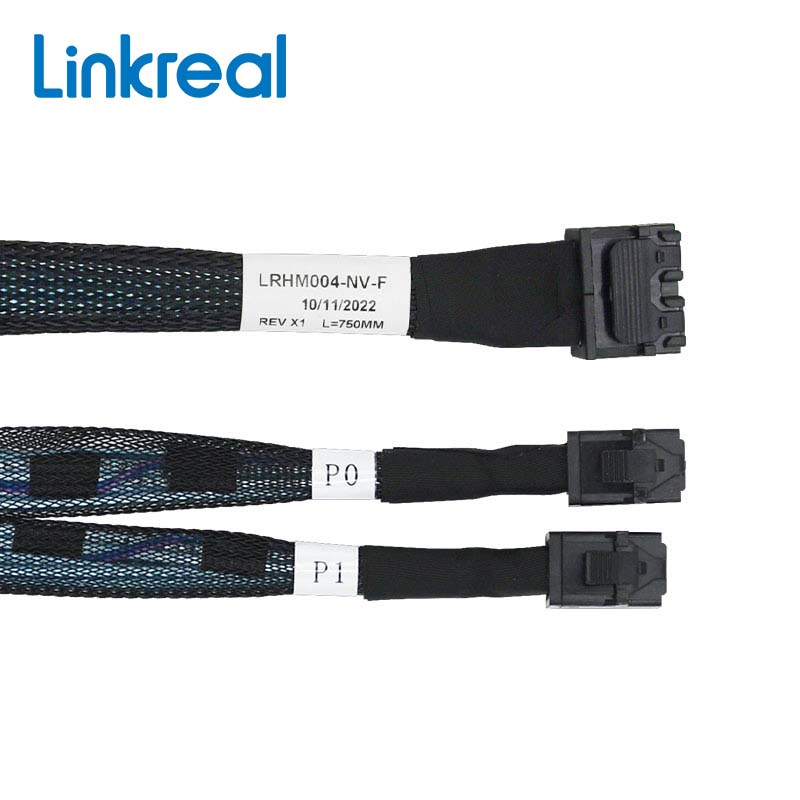 SFF-8643 8i to 2*SFF-8643 Cable