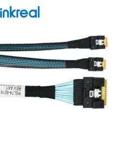 SlimSAS SFF-8654 8i to 2 xSFF-8654 4i Cable