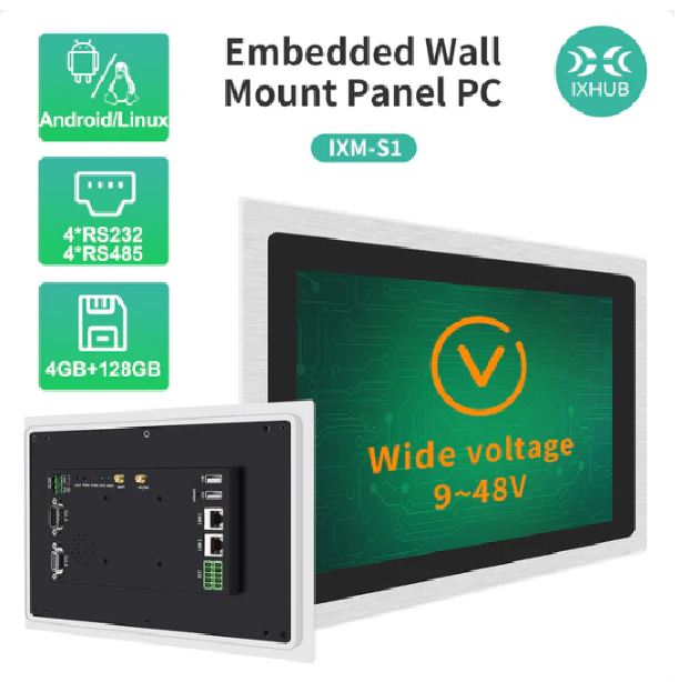 IXHUB 7/10.1 Inch Embedded In Wall Panel Android Linux PC for 86 wall box