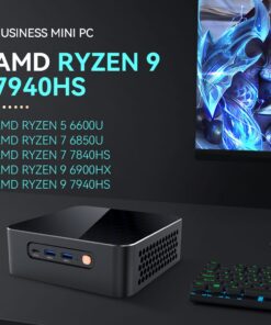 AMD Ryzen 9 7940hs 7840hs Mini PC 2X DDR5 khe cắm 2X M.2 SSD pice4.0 Windows 11 wifi6 bt5.0 Type-C usb4.0 8K hỗ trợ