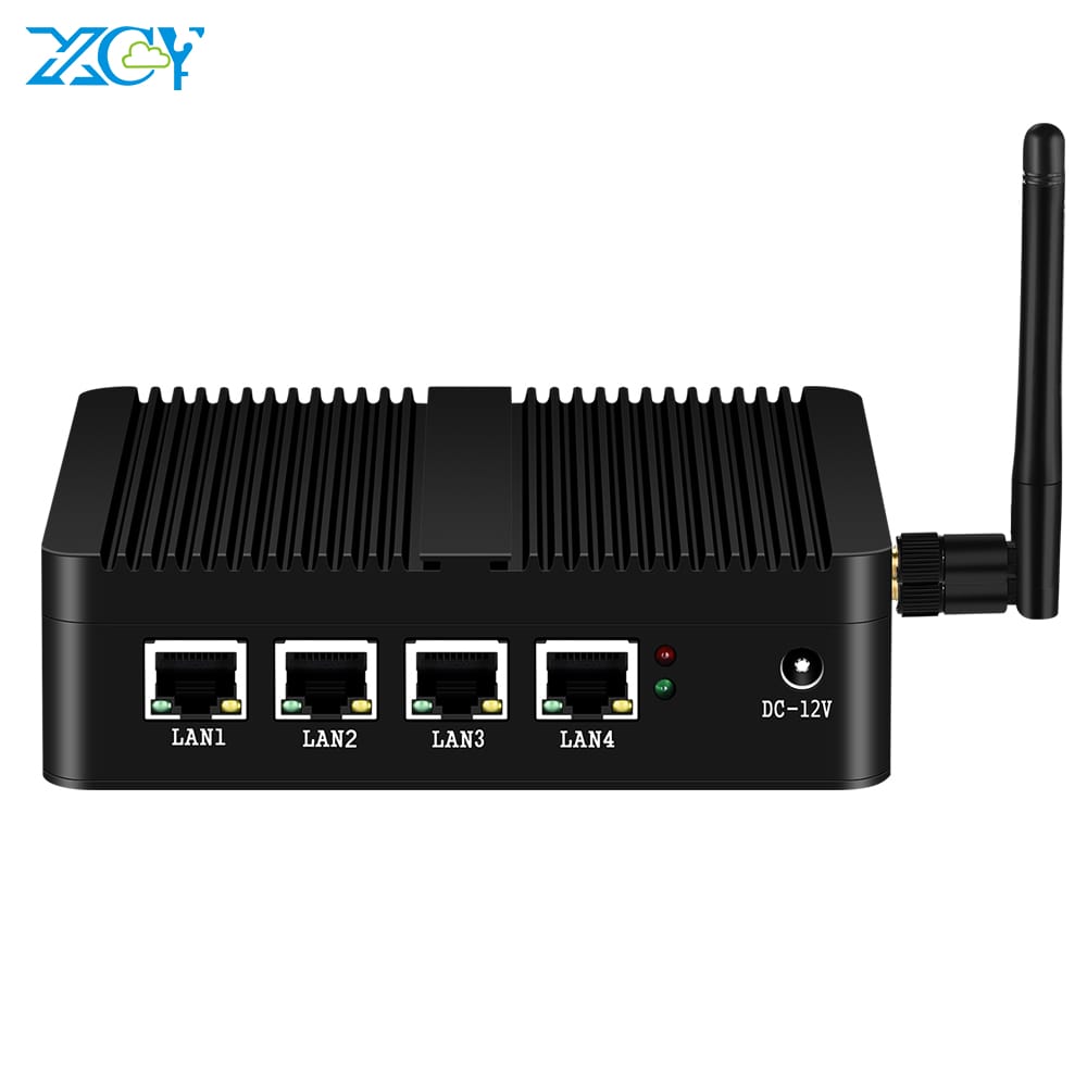 Bộ định tuyến tường lửa xcy x30a Mini PC Celeron J1900 N100 4X GbE Intel i225v Nic Hỗ trợ thiết bị wifi 4G LTE pfsense opnsense Linux