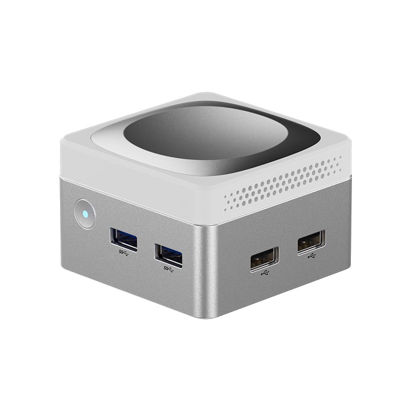 Bộ xử lý Intel N100 Mini PC 12GB lpddr5 4800MHz M.2 NVMe/SATA SSD wifi5 Ethernet kép Type-C PD HDMI 4K UHD Windows 11 Linux
