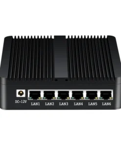 Bộ định tuyến tường lửa không quạt 6 Gigabit Ethernet RJ45 J1900