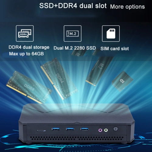 Máy tính để bàn Mini pc Core i7 10870H - Ảnh 3