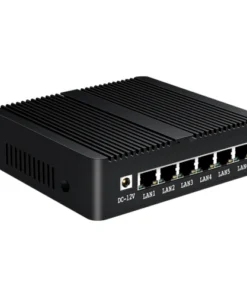 Bộ định tuyến Mini PC không quạt với 6LAN RJ45 COM