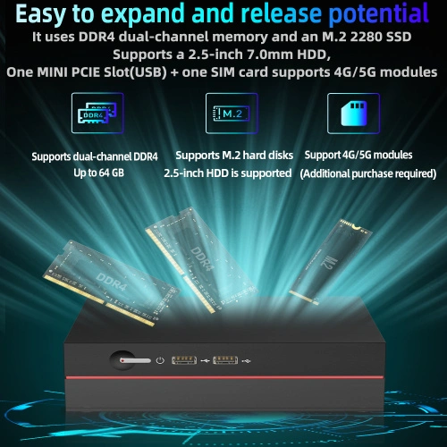 Máy tính mini XCY Intel Core i5/i7 DDR4 - Ảnh 3