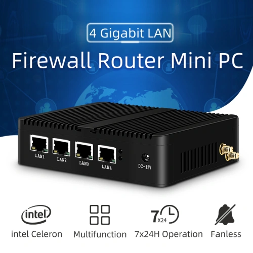 Bộ định tuyến tường lửa Mini Computer 4 Gigabit LAN - Ảnh 3