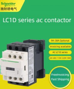 Schneider Contactor 220V AC ba cực Contactor 3 P 3 pha 3 cực 50/60Hz lc1d25 lc1d32 lc1d38 cuộn dây điện áp 24V 110V 220V 380