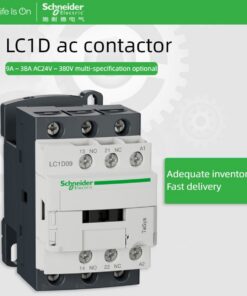 Schneider Contactor 220V AC ba cực Contactor 3 P 3 pha 3 cực 50/60Hz lc1d25 lc1d32 lc1d38 cuộn dây điện áp 24V 110V 220V 380V