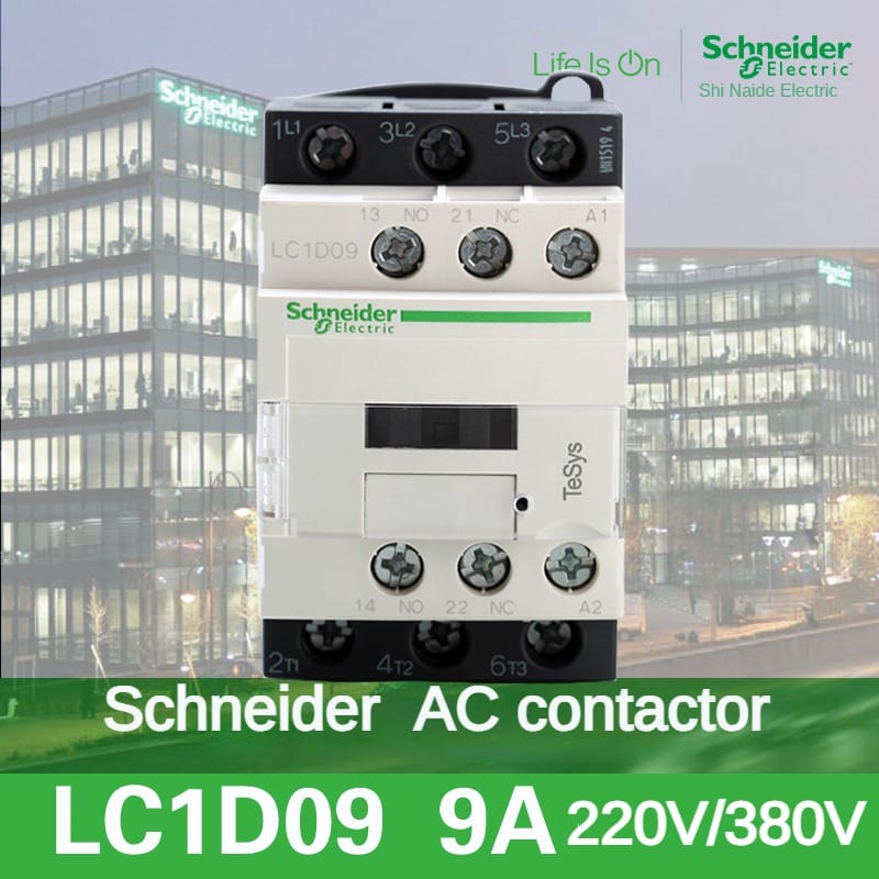 Schneider Contactor AC 220V 25A lc1d09 lc1d12 lc1d18 b7c f7c m7c q7c 24V 110V 220V 380V