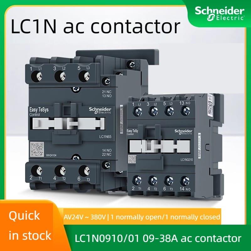 Schneider Electric AC contactor lc1n0910 1201 1810 2510 lc1n3810 lc1n3801 AC 24V 48V 110V 220V 380V