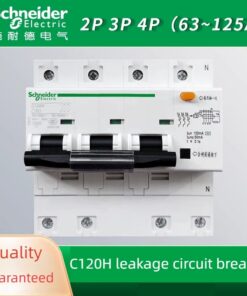 Schneider Electric c120h rò rỉ ngắt mạch 63A 80A 100A 125A với rò rỉ bảo vệ không khí mở 3P rò rỉ bảo vệ 2P 4P