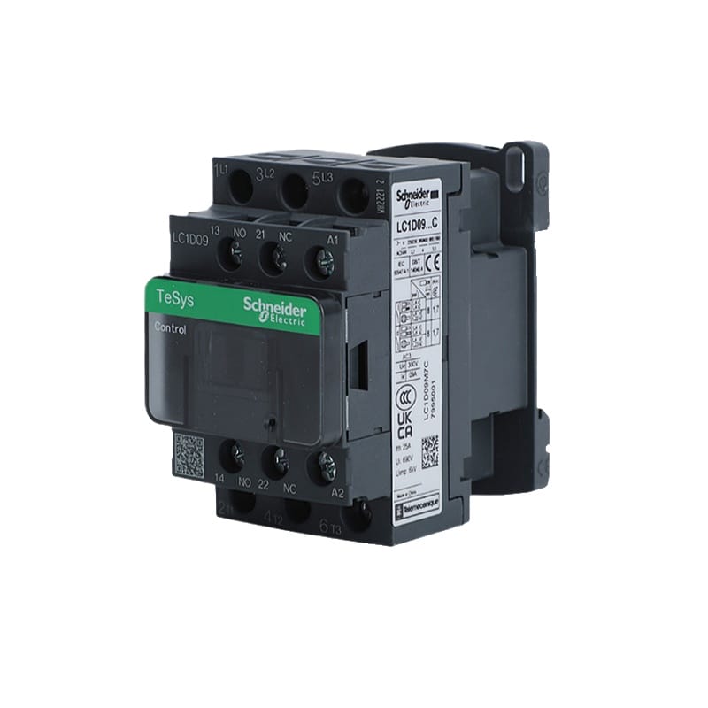 Schneider Electric mới phiên bản màu đen AC ba cực Contactor 3P lc1d25 lc1d32 lc1d38 b7c f7c q7c m7c 24V 48V 110V 220V 380V