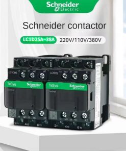 Schneider phiên bản màu đen mới AC ba cực Contactor 3P lc1d25 lc1d32 lc1d38 b7c f7c q7c m7c 24V 110V 220V 380V