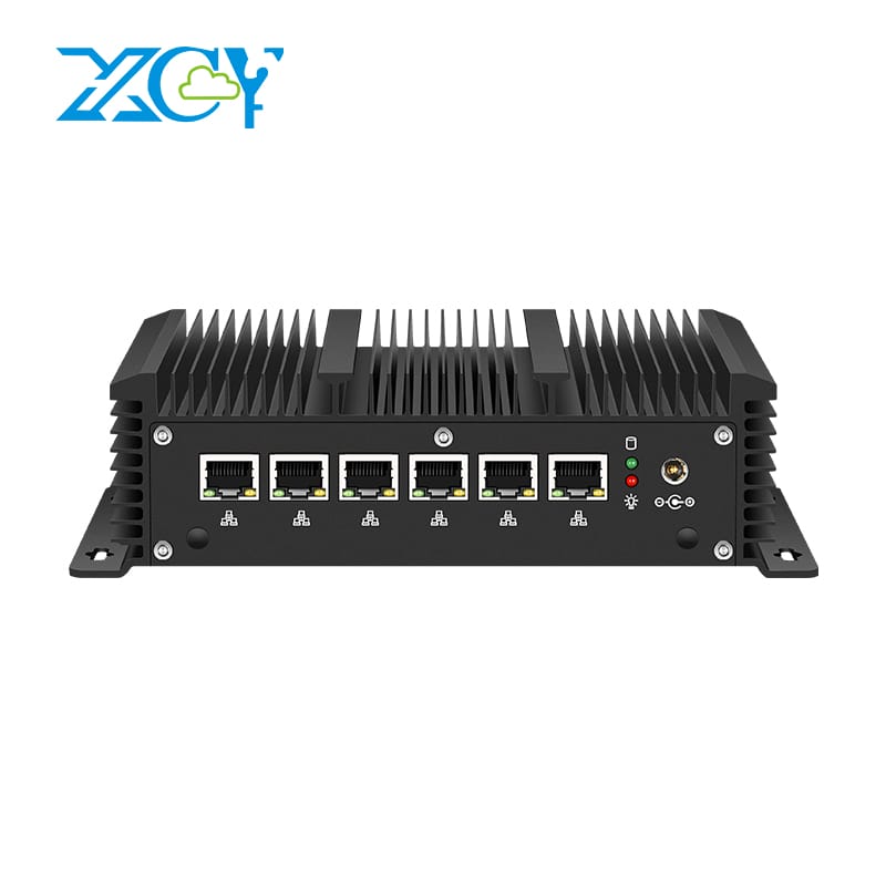 Tường lửa thiết bị Mini PC Intel Lõi i3-8145U i5-8360U 6×2.5 gam Ethernet RS232 WAN/LAN Router pfsense openwrt Windows Linux