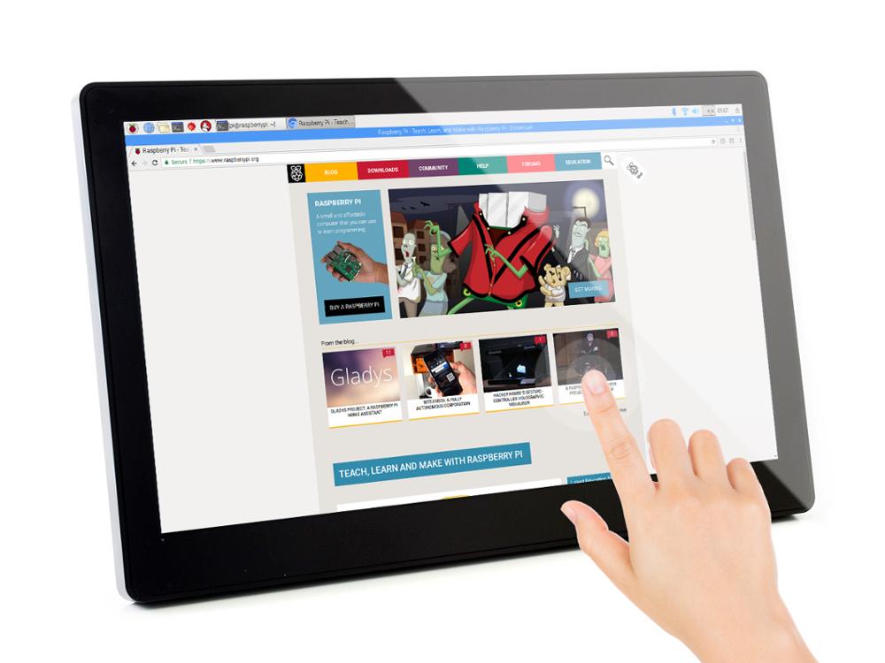 Waveshare 11.6inch cảm ứng điện dung màn hình LCD với kính cường lực Bìa 1920×1080 IPS hiển thị cho Raspberry Pi 4 mô hình B