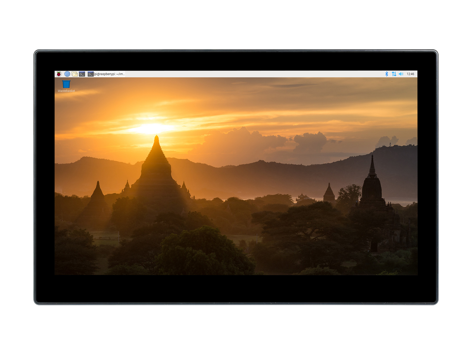 Waveshare 13.3inch mini-máy tính được hỗ trợ bởi Raspberry Pi CM4, HD màn hình cảm ứng