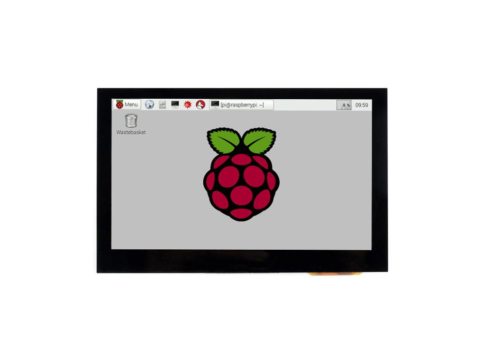 Waveshare 4.3inch cảm ứng điện dung hiển thị cho Raspberry Pi, 800*480, IPS góc rộng, mipi DSi giao diện