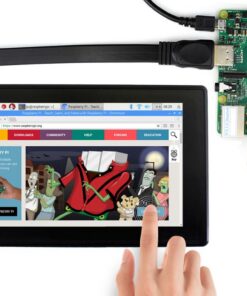 Waveshare 7 inch HDMI LCD (H) điện dung màn hình cảm ứng với kính cường lực Bìa 1024×600 IPS Hỗ trợ Mini pcs làm việc như màn hình