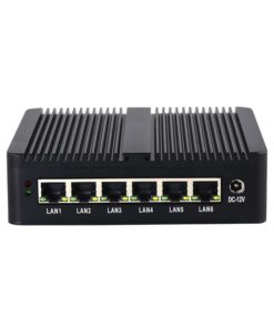 Xcy fanless Mini PC Intel Celeron j6412 Bộ vi xử lý 6x Intel i226v 2.5g Ethernet Hỗ trợ Windows Linux pfsense opnsense