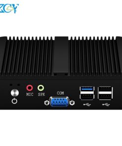 Xcy fanless Mini PC Intel Celeron j6412 Ethernet kép 2X Com RS232 RS485 Windows Linux HDMI VGA 4x USB Wifi máy tính công nghiệp