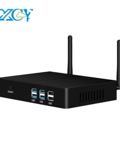 Xcy fanless Mini PC Intel Core I7 4500U i5 5200U 300M Wifi Gigabit Ethernet 8X USB VGA màn hình HDMI Windows 10 Linux HTPC