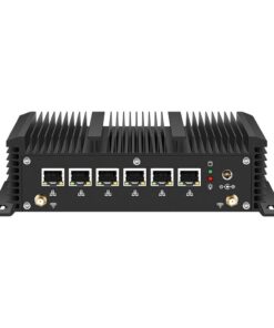 Xcy fanless Mini PC Intel Lõi i5-1245U i5-8350U i7-10710U với 6×2.5 gam Ethernet Hỗ trợ Windows Linux openwrt pfsense opnsense